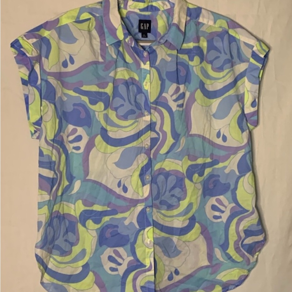 Gap Colorful Abstract Print Shirt, size L - Picture 1 of 2